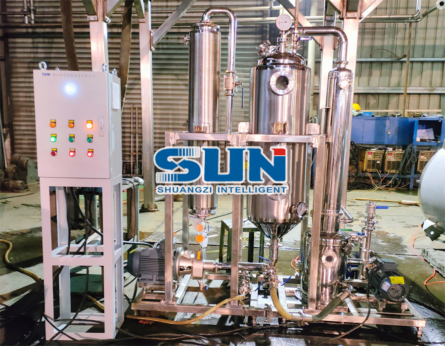 Production de petits lots et opérations de laboratoire Évaporateur de circulation forcée